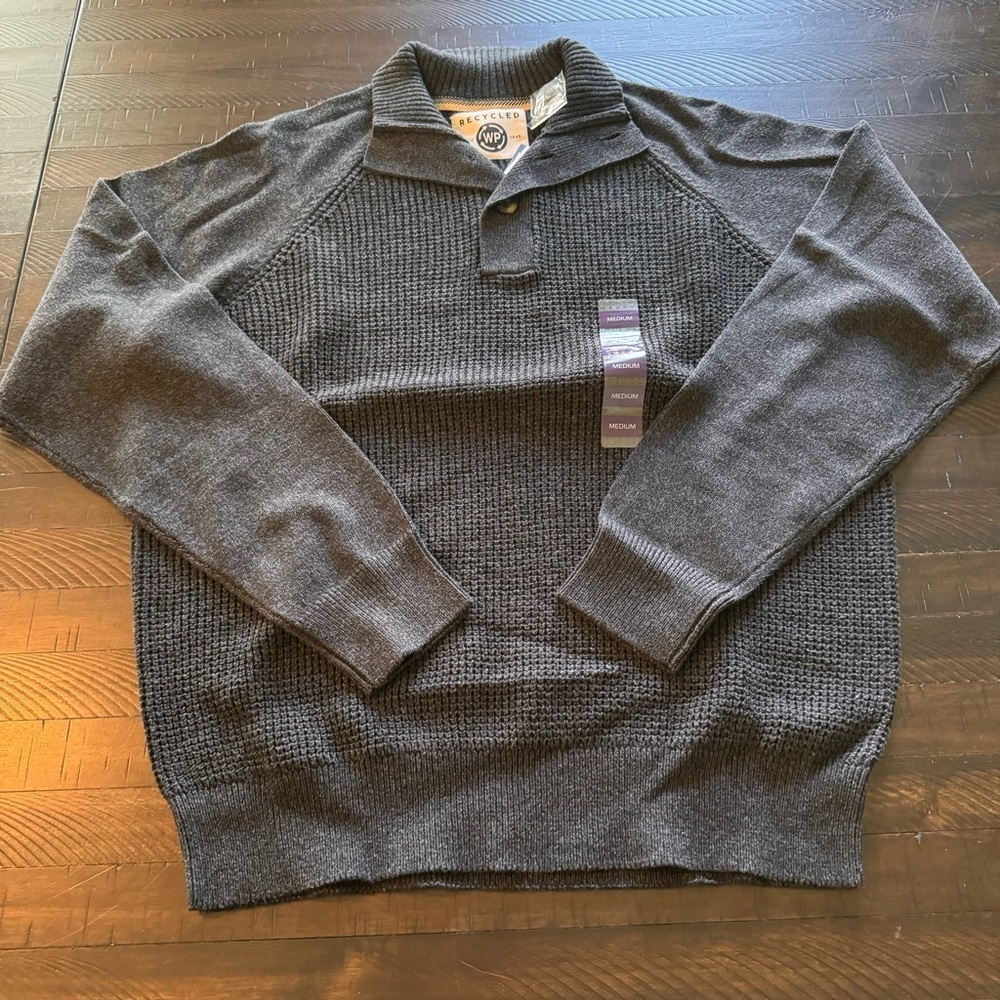 Weatherproof‎ Button Mock Sweater